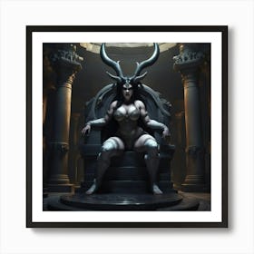 Demon Throne Art Print