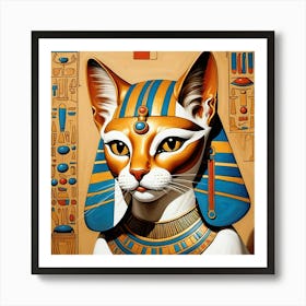 Do you like cats? This is the Pharaonic cat 7 Art Print