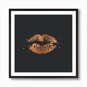 Rose Lips Art Print