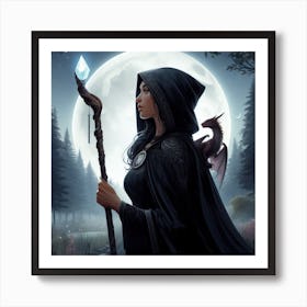 Witch Of The Forest Art Print
