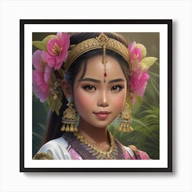 Nice Looking Balinese Girl  Art Print