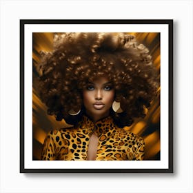 Afro Hair 9 Art Print