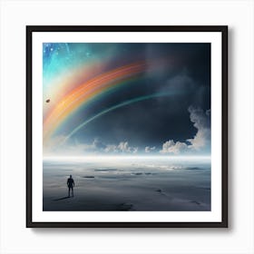 Rainbow In Space Art Print