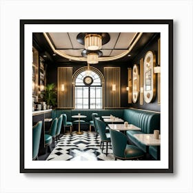 London Restaurant Interior Art Print