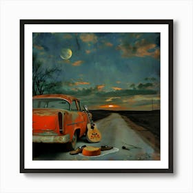 Twilight Serenade On Route 66 Art Print