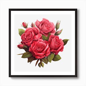 Bouquet Of Roses 8 Art Print