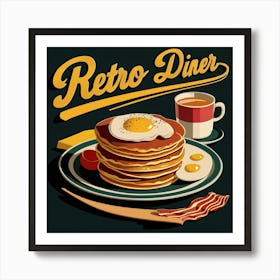 Retro Diner 1 Art Print