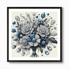 Bouquet Of Flowers 1 Art Print