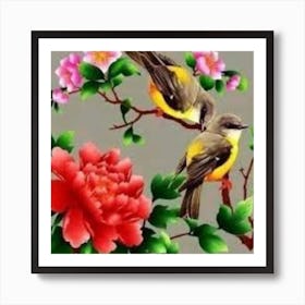 Chinese Birds Art Print