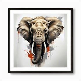 Elephant Painting 5 Art Print