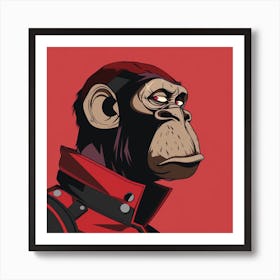 Ape Bored Art Print