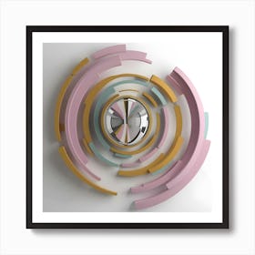 Spiral Mirror Art Print