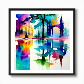 Edinburgh Cityscape Art Print