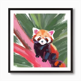 Red Panda 02 Art Print