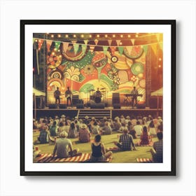 Festival In The Park Art Print