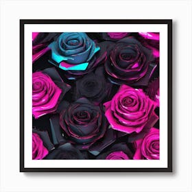 Pink Roses 12 Art Print