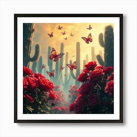 Cactus Garden In Heaven Art Print