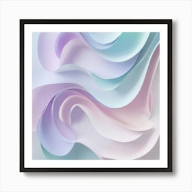 Abstract Wavy Pattern 4 Art Print