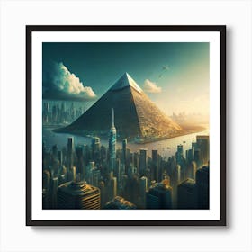 Pyramid City 5 Art Print