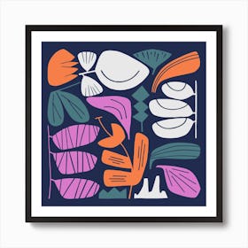 Paper Floral Mix Art Print