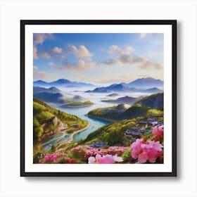 Chinese beautiful Garden Art Print