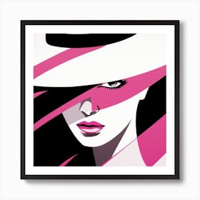 Woman In A Hat 14 Art Print