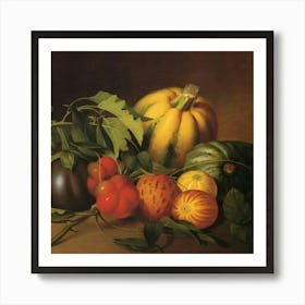 Fruits And Vegetables 1 Art Print