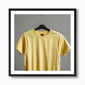 Yellow T-Shirt Art Print