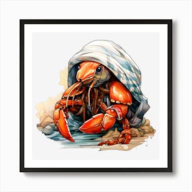 Cute Crab Art Print