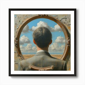 Man In A Mirror Art Print