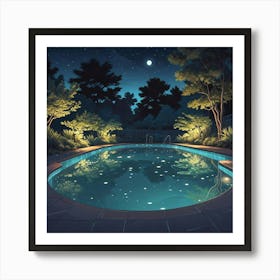 Swimming Art Print (8) Art Print