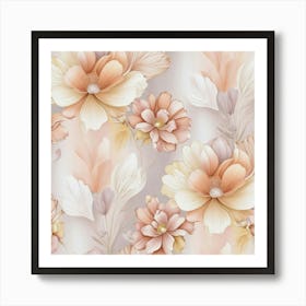 Floral Wallpaper Art Print