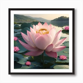 Lotus Flower Art Print