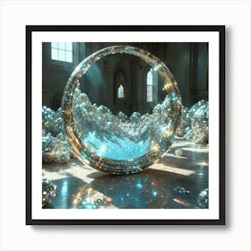 Circle Of Crystals Art Print