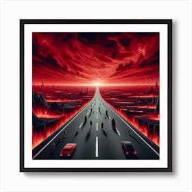 Road To Hell Art Print