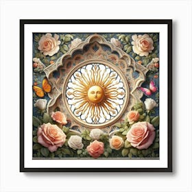 Sun And Roses22 Art Print