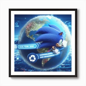 Sonic The Hedgehog 44 Art Print