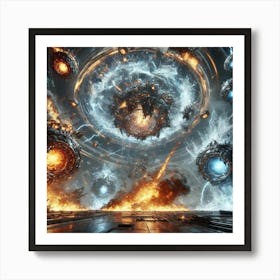 Elemental War Machines Special Ability Converted Art Print