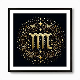 A Zodiac symbol, Virgo 3 Art Print