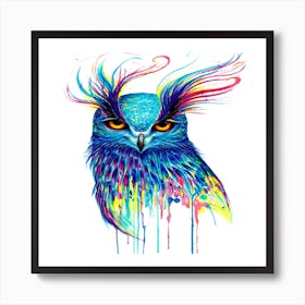 Bird Drawing Painting Owl Art Print