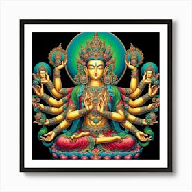 Avalokiteśvara Art Print