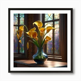 Yellow Calla Lilies Art Print