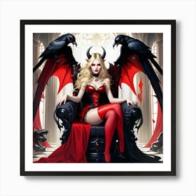 Devil Woman 3 Art Print