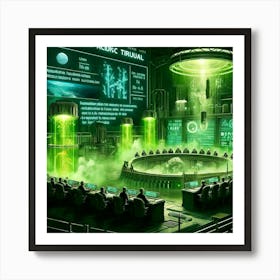 Acidic Tribunal Role Art Print