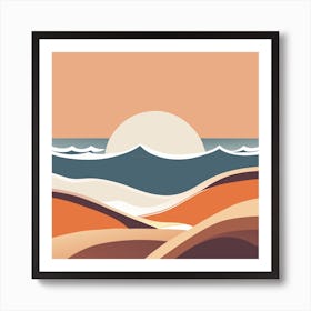 Colorful Beaches (7) Art Print