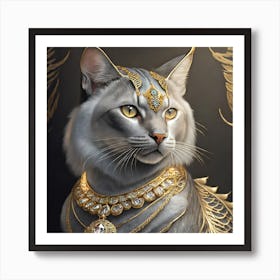 Firefly A Beautiful Cool Handsome Mature Sophisticated Silver And Cream Majestic Masculine Main Ca 1 Art Print