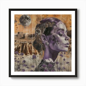 'The Girl In Purple' 1 Art Print