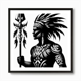 Indian Warrior 1 Art Print