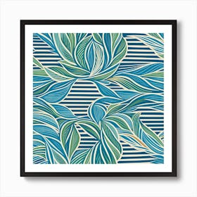 Tropical Leaves Art Print