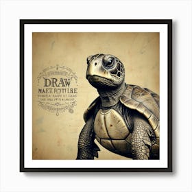 Draw A Turtle Art Print